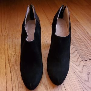 LIU JO Suede Leather Back Zip Up Bootie